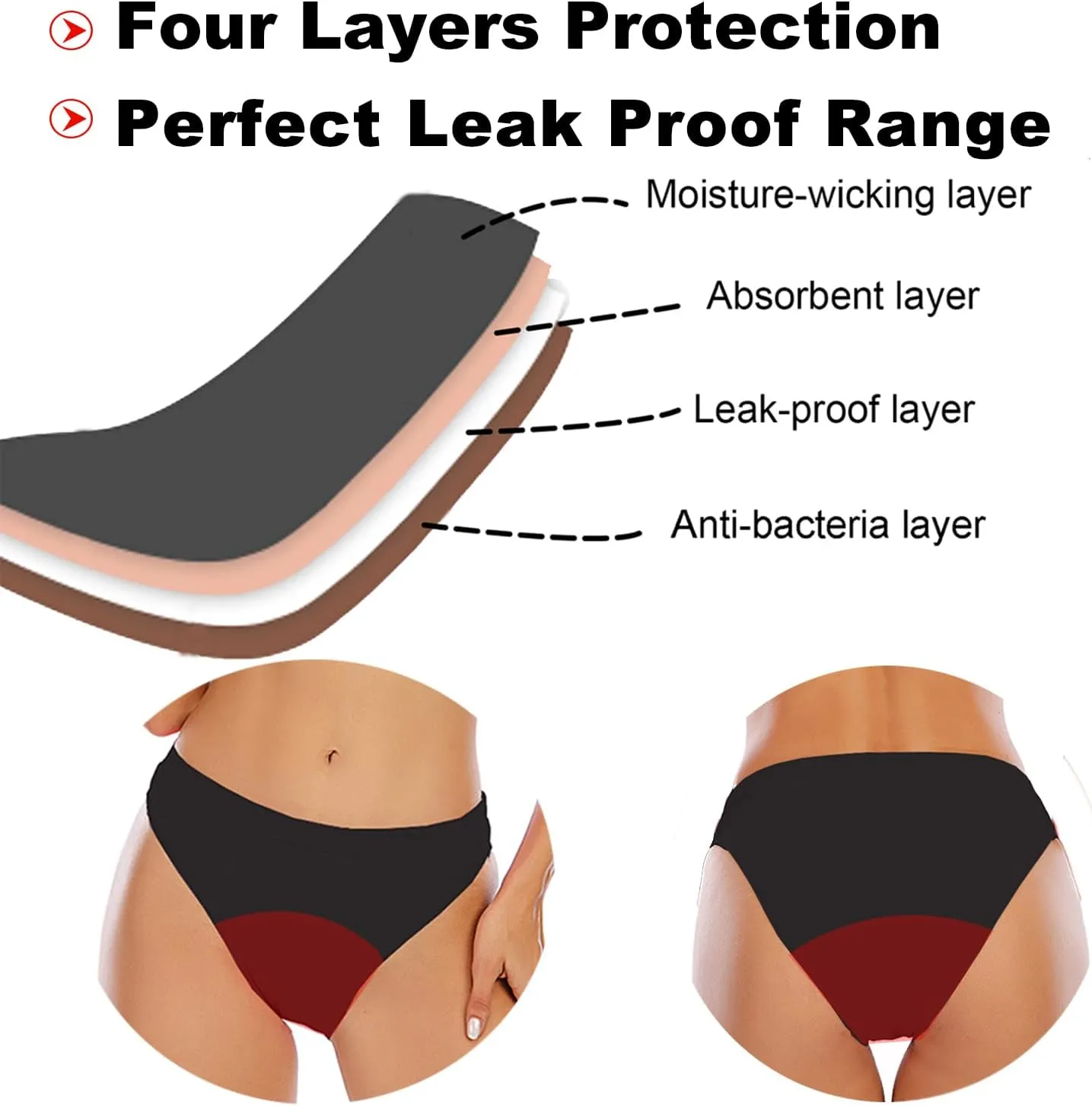 Period Swimwear for Teens Two Piece Swim Bikini Sets Women Period Swimsuit Girls Leakproof Bathing Suits Sporty