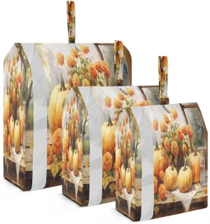 Pumpkin Autumn Fall Flowers Compression Packing Cubes Luggage Organizer Bags for Travel Suitcase Organizer for Travel Accessories