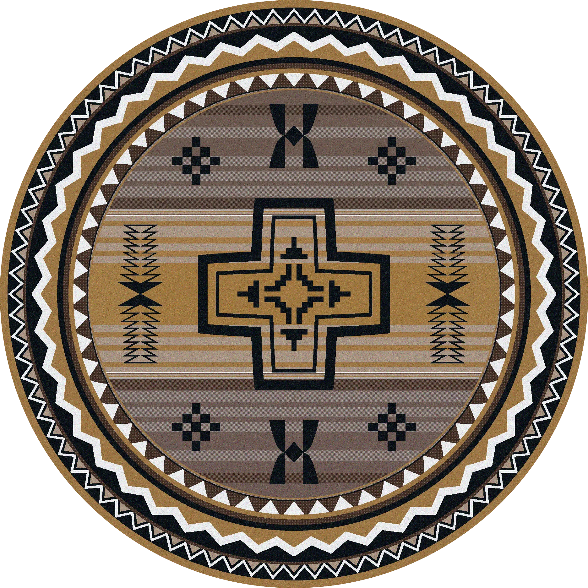 "Brazos - Old Gold" Western Area Rugs - Choose from 6 Sizes!