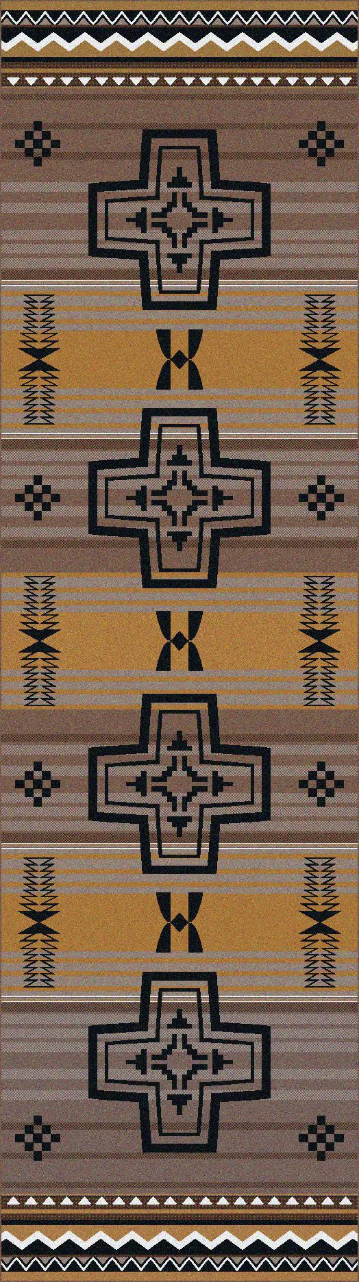 "Brazos - Old Gold" Western Area Rugs - Choose from 6 Sizes!