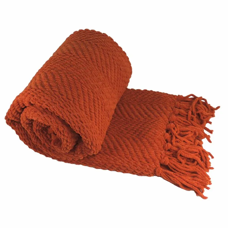 Resoland Polyester Knitted/Woven Tweed Throw