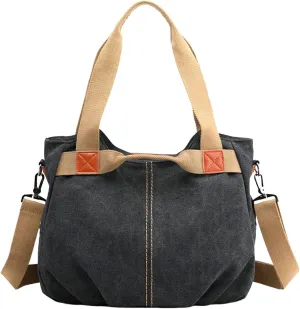 Retro Fashion One Shoulder Crossbody Women's Bag Large Capacity Fashion Handbag Women's Simple Mens (Black, One Size)