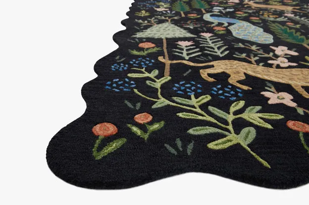 Rifle Paper Co. x Loloi Silhouette Black Rug