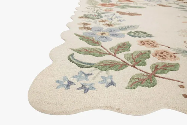Rifle Paper Co. x Loloi Silhouette Cream Rug