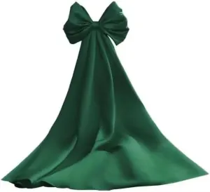 RunaCelle Removable Satin Big Bow Sleeves Satin Cloak for Wedding Dress Bridal Accessories Long Detachable Sleeves Train