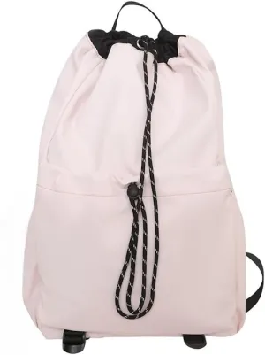 Selena Couple Backpack Drawstring Bucket Bag with pins and Accessories Aesthetic Big Capacity Travel Laptop Bag (Backpack,Beige)
