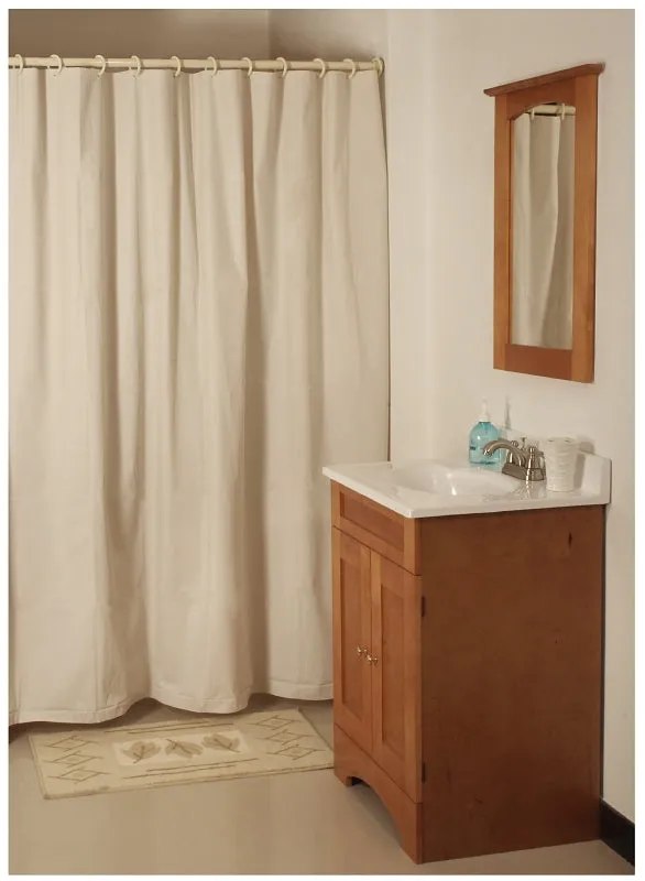 Simple Spaces SD-MCP01-B3L Shower Curtain, Vinyl, Beige, Beige :EA: QUANTITY: 1