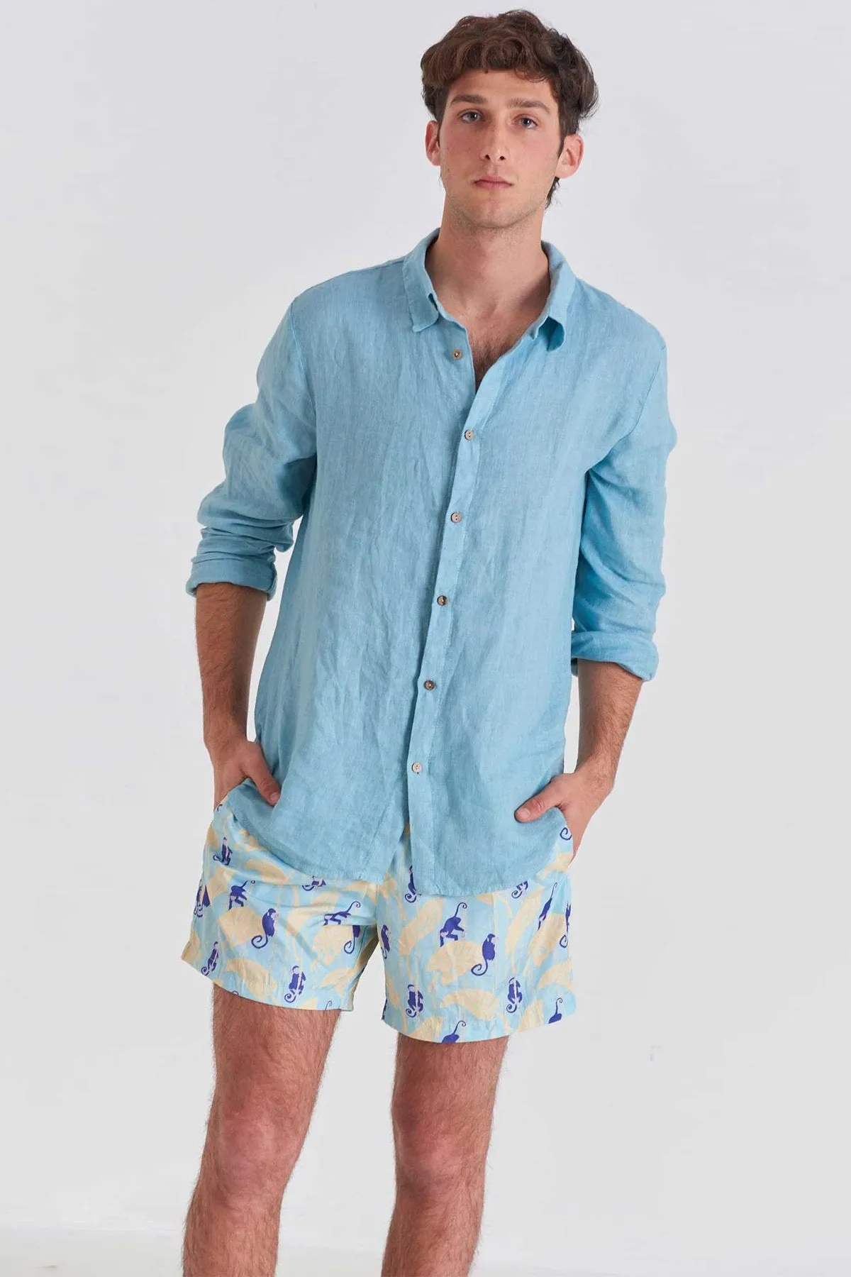 Sky Bamboo Runner Swim Trunks