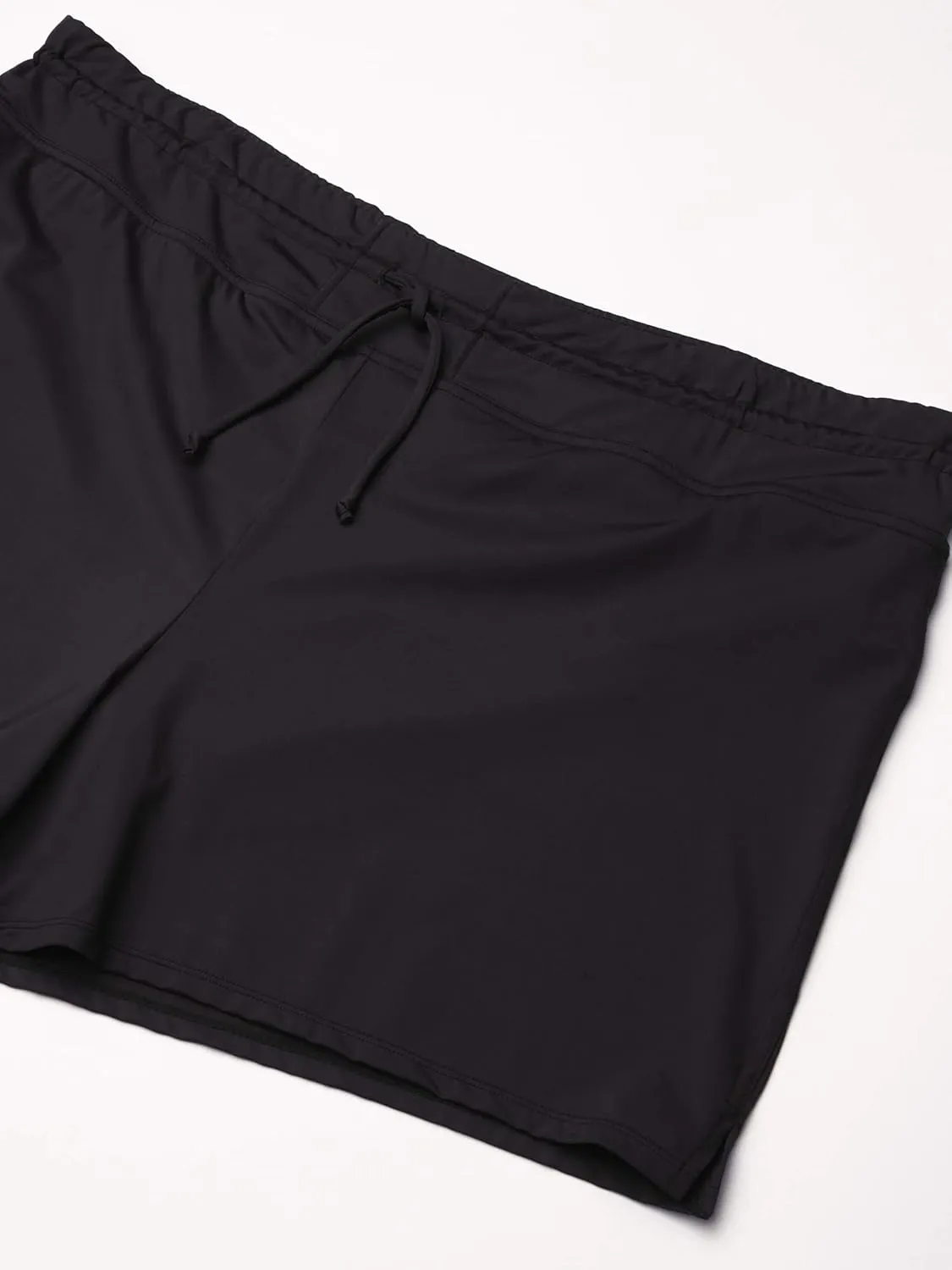 Solid Front Tie Swim Short Bikini Swimsuit Bottom