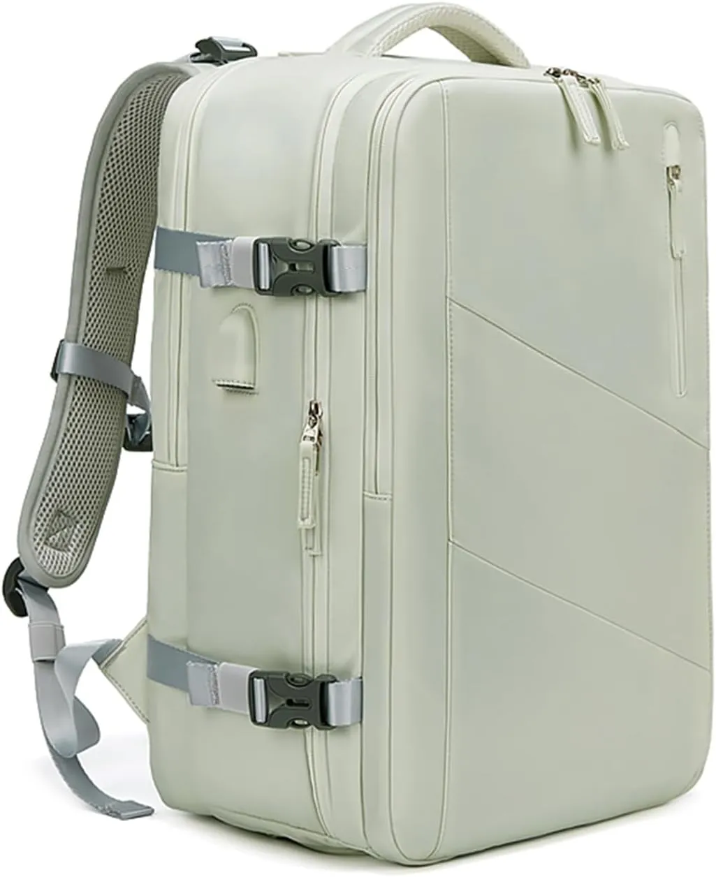 Somago Laptop Backpack Carry On Casual Daypacks fit for 16" Laptop 25 L Water Resistant Rucksack Travel Backpack with Shoes Compartment Dry Wet Separation USB Charger Port (Mint Green)
