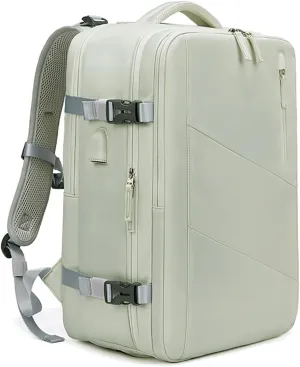Somago Laptop Backpack Carry On Casual Daypacks fit for 16" Laptop 25 L Water Resistant Rucksack Travel Backpack with Shoes Compartment Dry Wet Separation USB Charger Port (Mint Green)