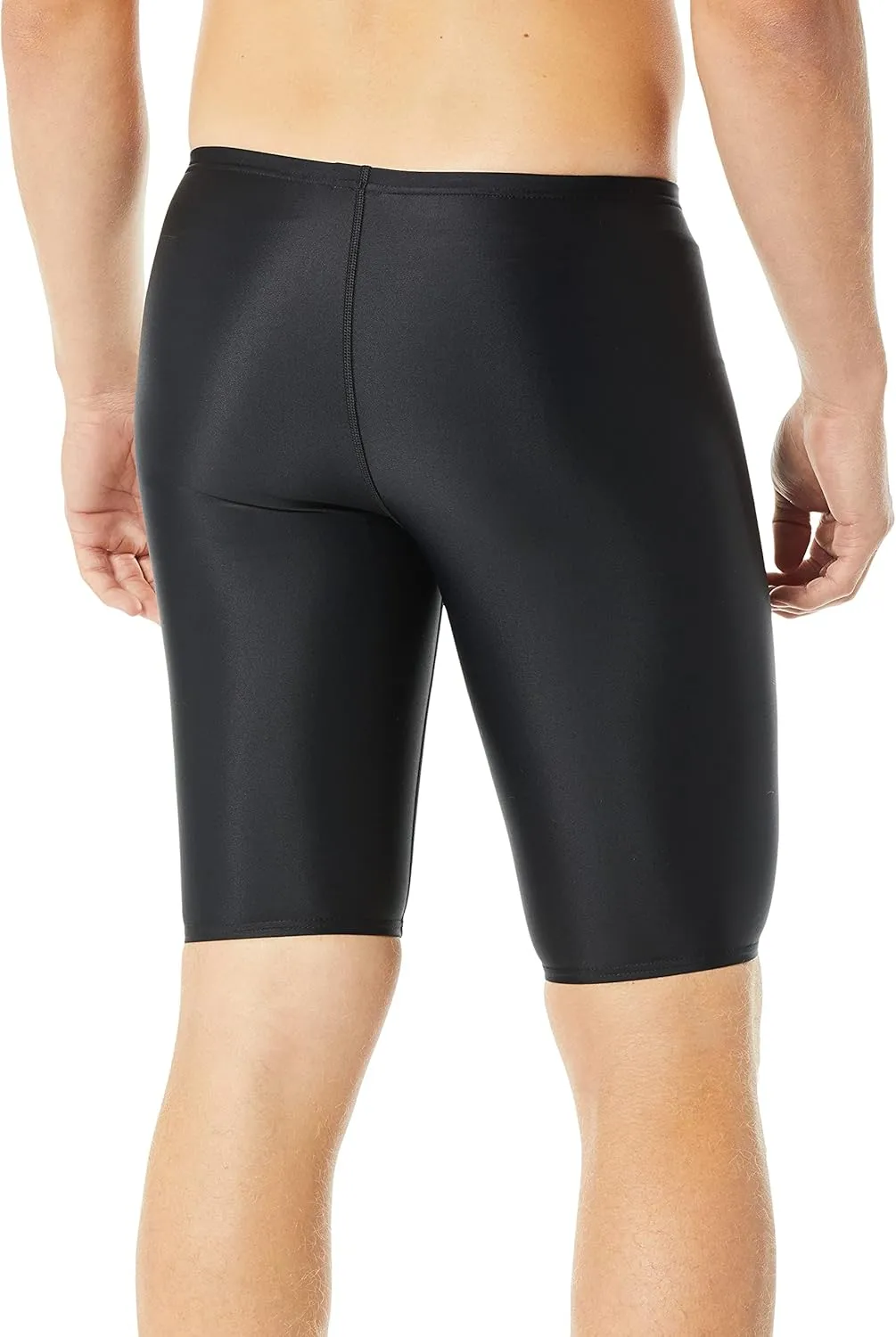 Speedo Men's PowerFLEX Eco Solid Jammer Swimsuit