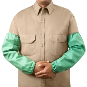 Steiner 1034-18EE 9 oz FR Cotton Sleeves - Standard Elastic - 18" Green