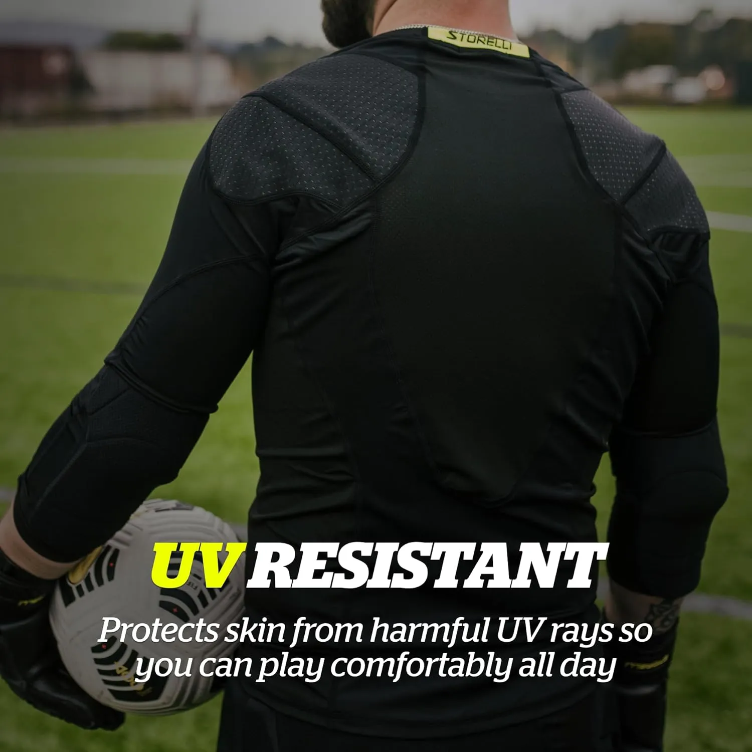 Storelli BodyShield Goalkeeper Light Matchday 3/4 Undershirt, Compression Shirt, Sports Accessories
