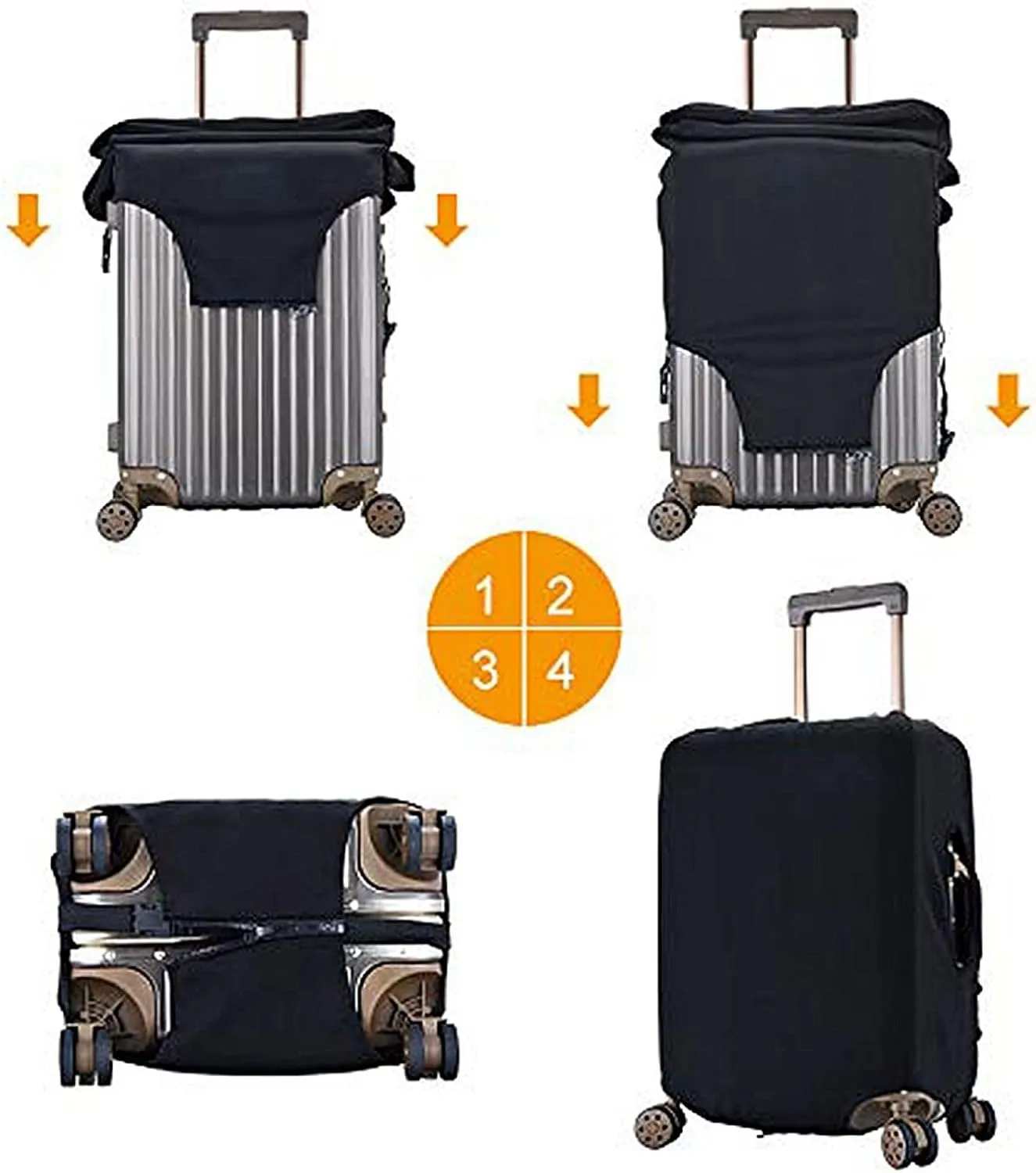 SWEET TANG Luggage Cover Elastic Suitcase Cover Magic Unicorn Rainbow Protector Fits 18-32 Inch Suitcase Travel Accessories