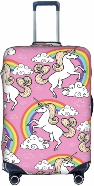 SWEET TANG Luggage Cover Elastic Suitcase Cover Magic Unicorn Rainbow Protector Fits 18-32 Inch Suitcase Travel Accessories