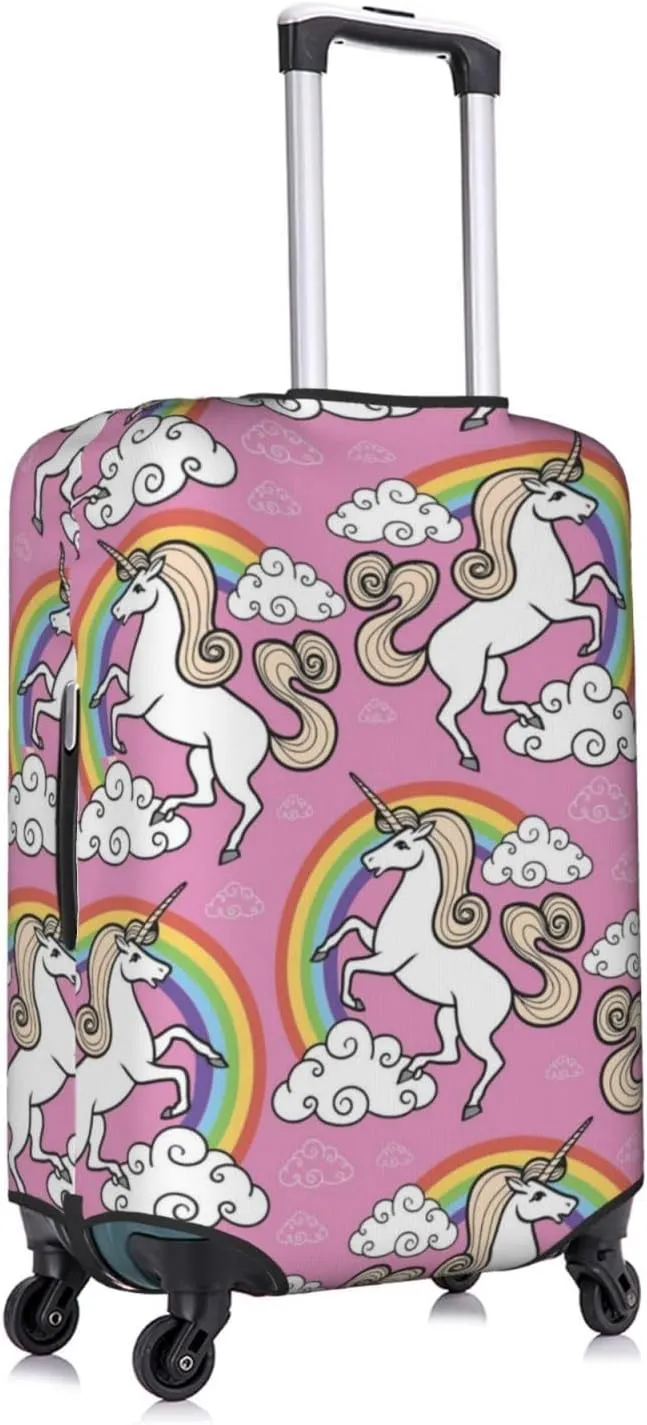 SWEET TANG Luggage Cover Elastic Suitcase Cover Magic Unicorn Rainbow Protector Fits 18-32 Inch Suitcase Travel Accessories