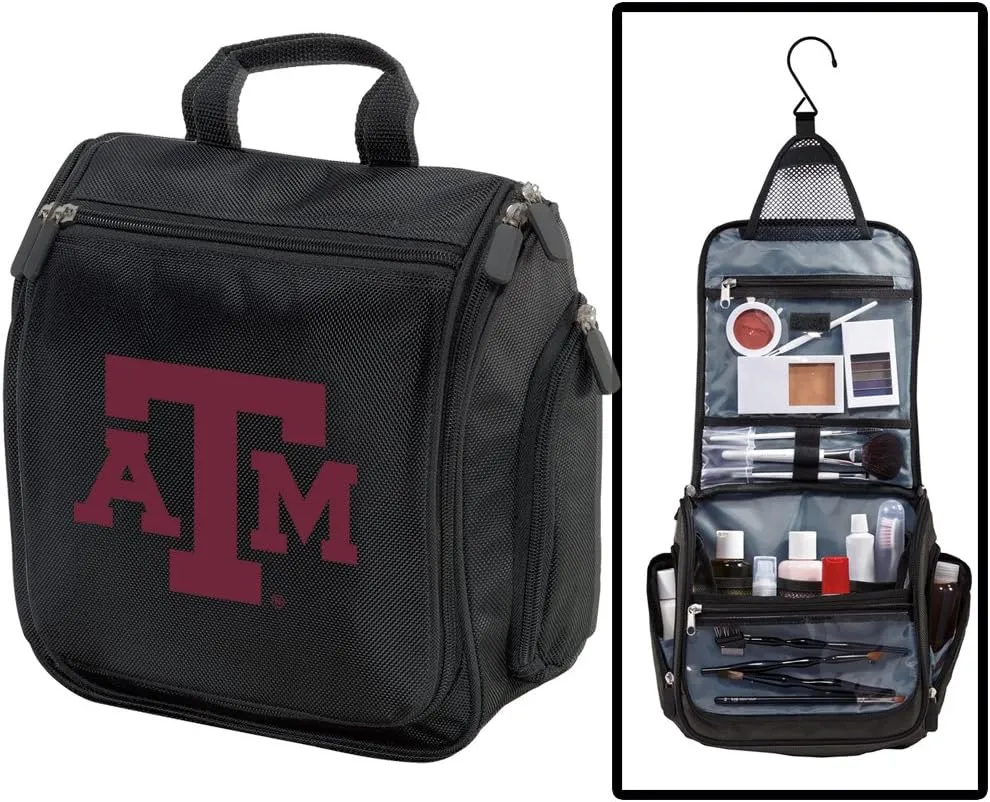 Texas A&M Toiletry Bags Or Hanging Texas A&M Aggies Logo Travel Shaving Kits