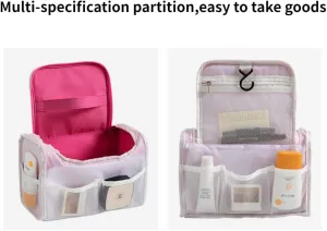 Toiletry Bag for Women Men,Travel Organizer Travel Bag Large Capacity Tote Bag Handbag (Pink)