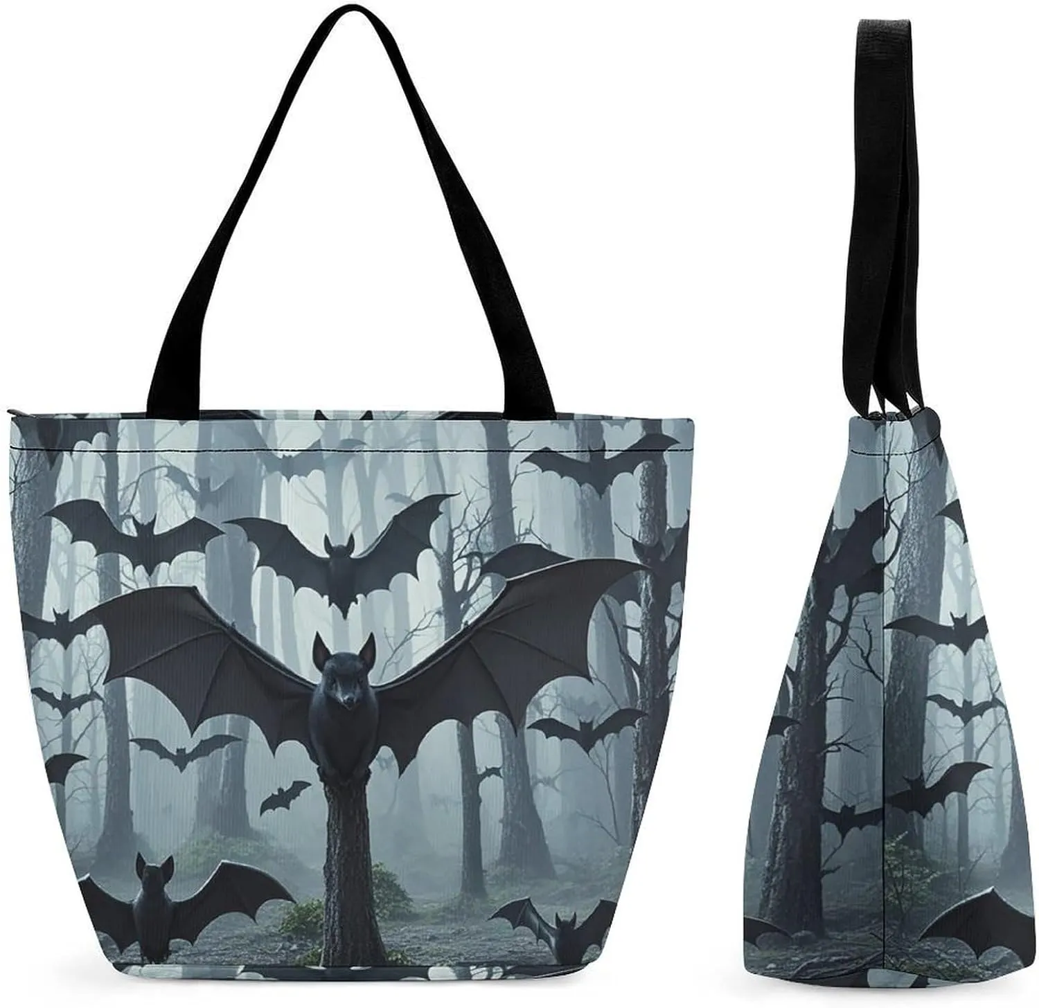 Tote Bag for Women Grocery Bag Red Heads Cranes Foldable Shopping Bags Reusable Large Tote Bag