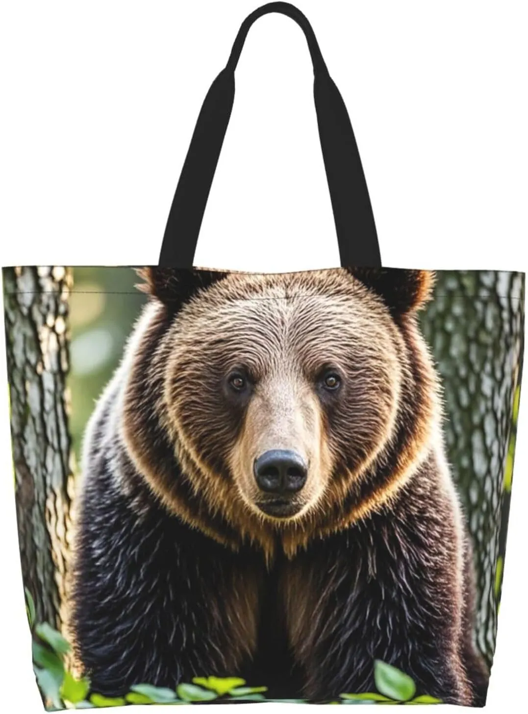 Tote Bag for Women Northern Lights Grocery Bag Foldable Shopping Bags Reusable Large Tote Bag