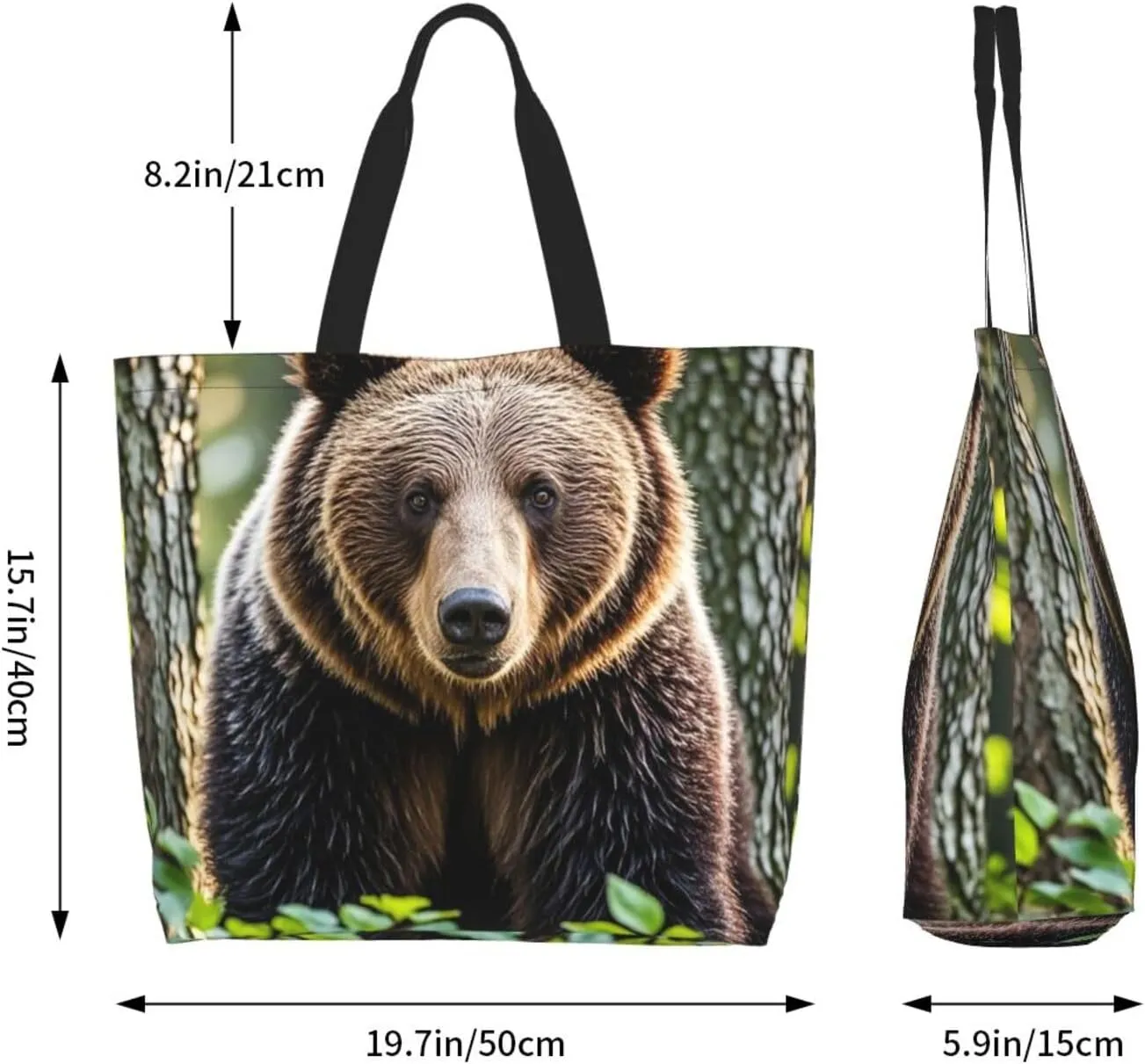 Tote Bag for Women Northern Lights Grocery Bag Foldable Shopping Bags Reusable Large Tote Bag