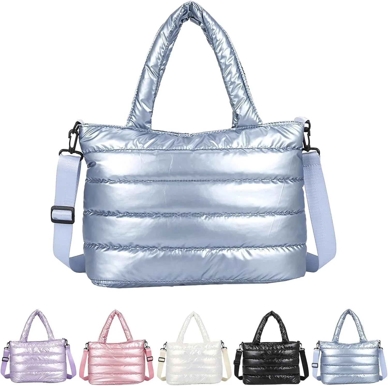 Tote Bag For Women Work Large Quilted Shoulder Bag Carryall Puffer Hobo Bag For Family Friends Travel College