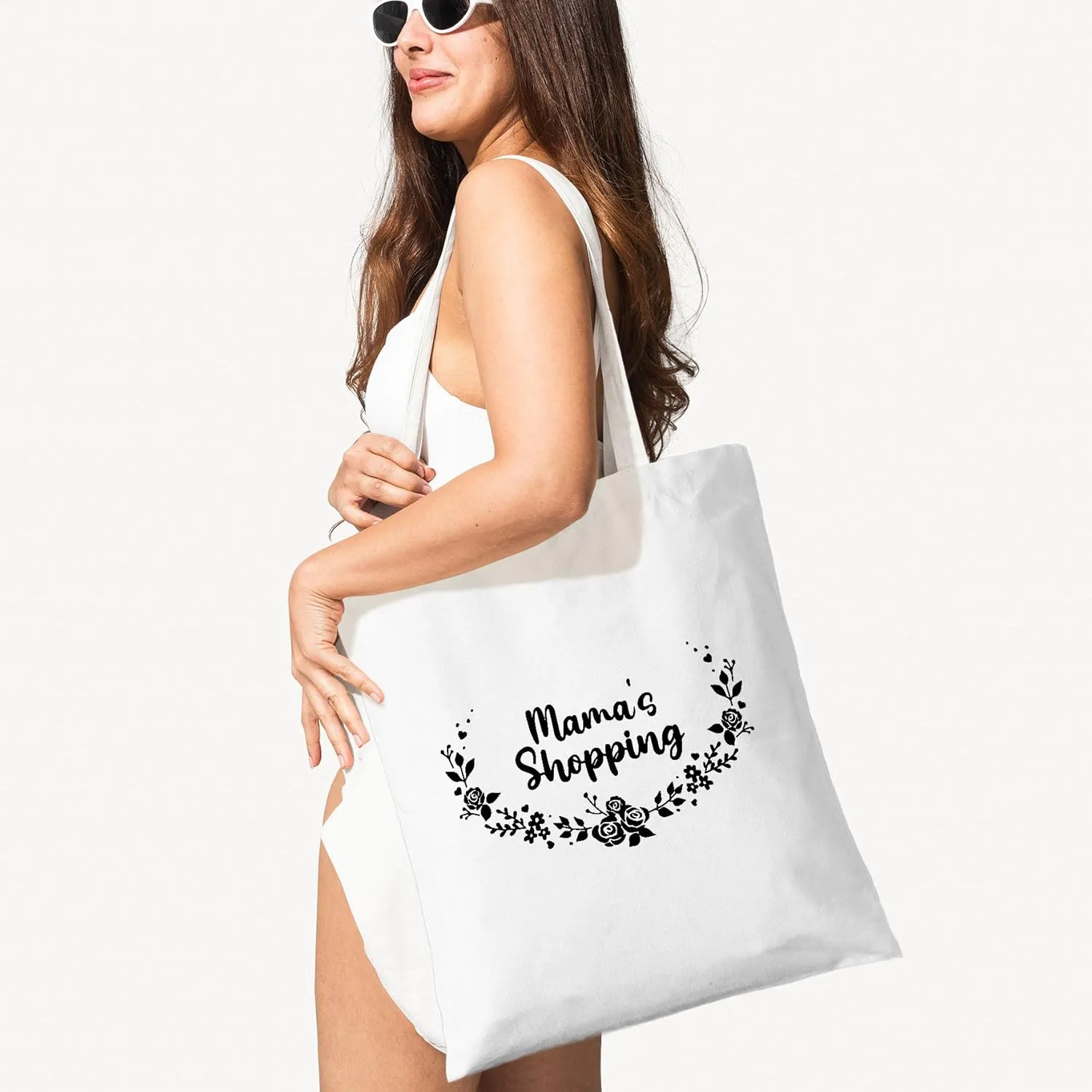 Tote Bag Gifts for Mother Grandma,Canvas Bag Reusable Shopping Bags,Birthday Christmas Mothers Day Practical Gifts.