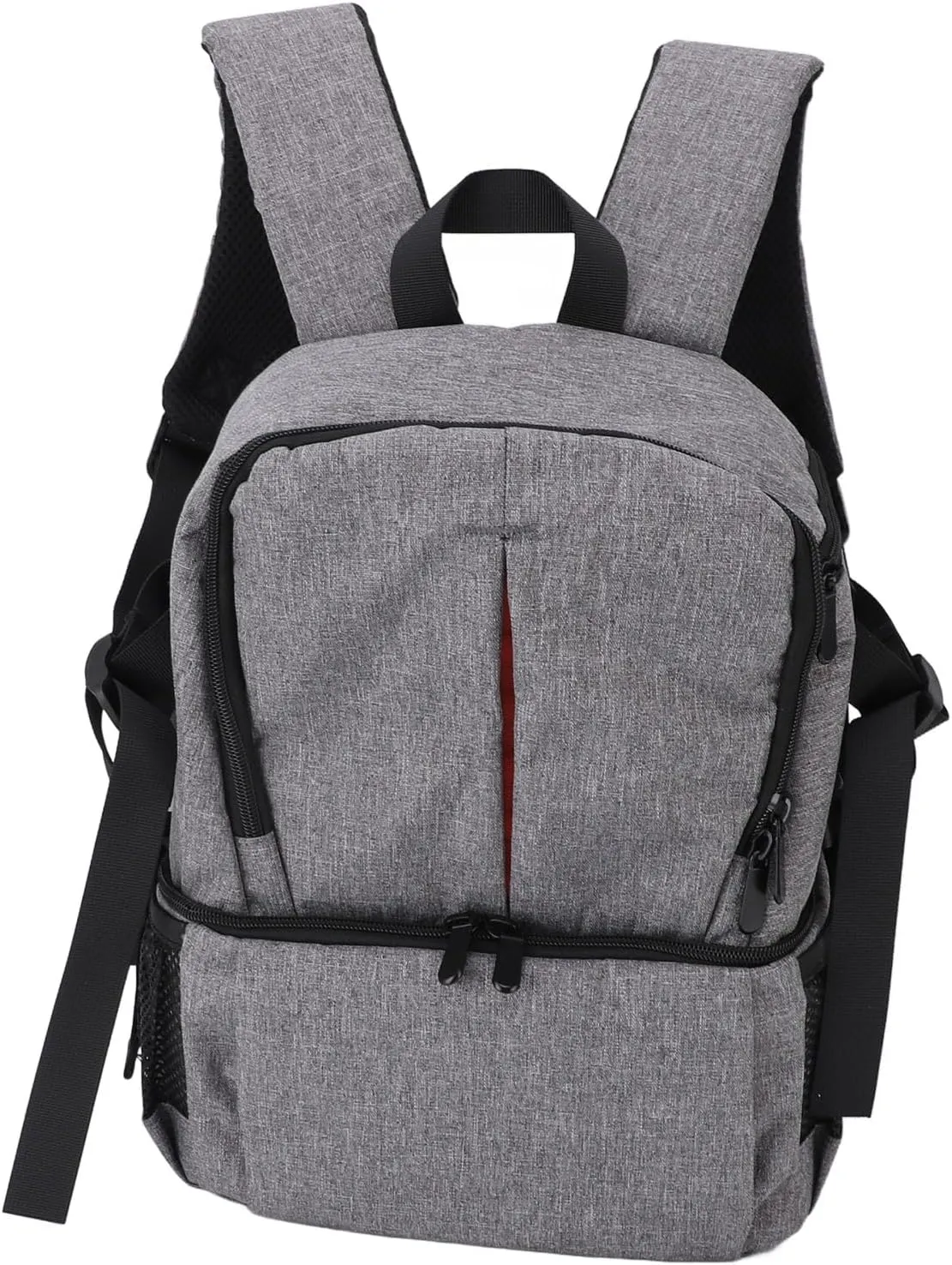 Travel Camera Backpack for DSLR Mirrorless Cameras, Large Capacity EVA Bag with Rainproof Cover, Soft Handle, Adjustable Shoulder Strap, with Detachable Internal (Gray)