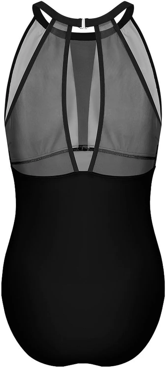 Tummy Control Swimsuits for Women Slimming One Piece Bathing Suit Retro Halter Push Up Swimwear