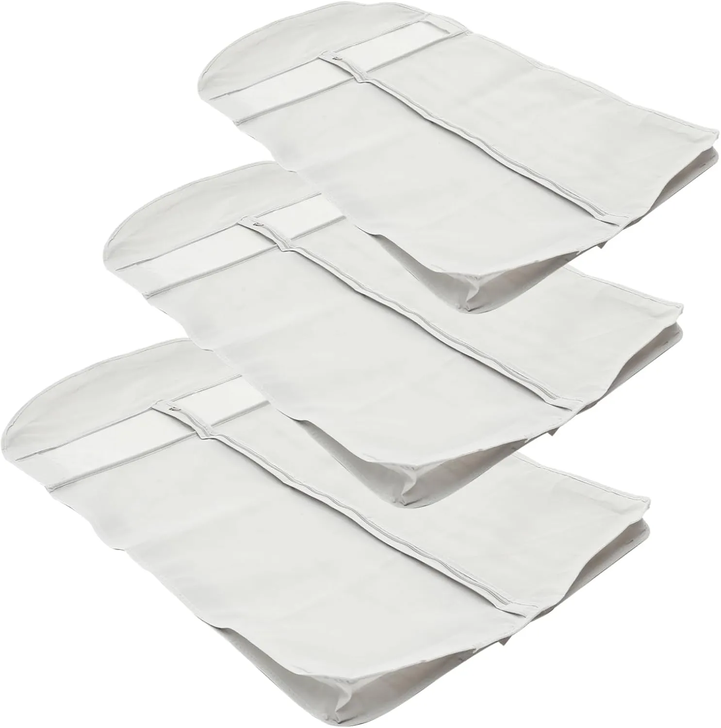 Vaguelly 3Pcs Garment Dustproof Bag with Clear Window Hanging Clothes Cover for Storage for Wardrobe Organization and Travel Accommodates Various Clothing
