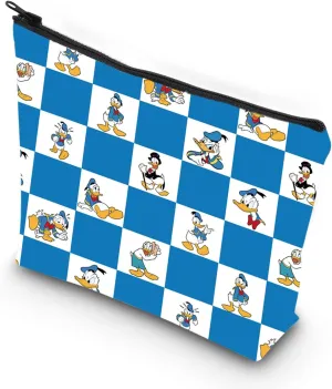 VAMSII Funny Duck Cosmetic Makeup Bag Duck Lover Gifts Donald Inspired Gifts (Donald lattice)