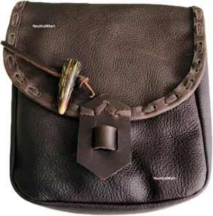 Vintage Waist Bag Renaissance Style Medieval Cosplay Prop Leather Men/Women Belt Pouch Fanny Pack Fashion Accessories