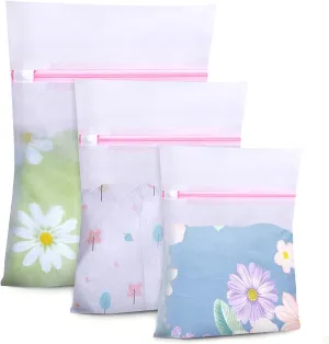 vivinin 6 PCS Mesh Laundry Bags for Delicates, 3 Size Laundry Bag with Premium Zipper, Laundry Bags Mesh Wash Bags for Travel Organizing, Delicate Laundry Bag With Premium(2 Large, 2 Medium, 2 Small)
