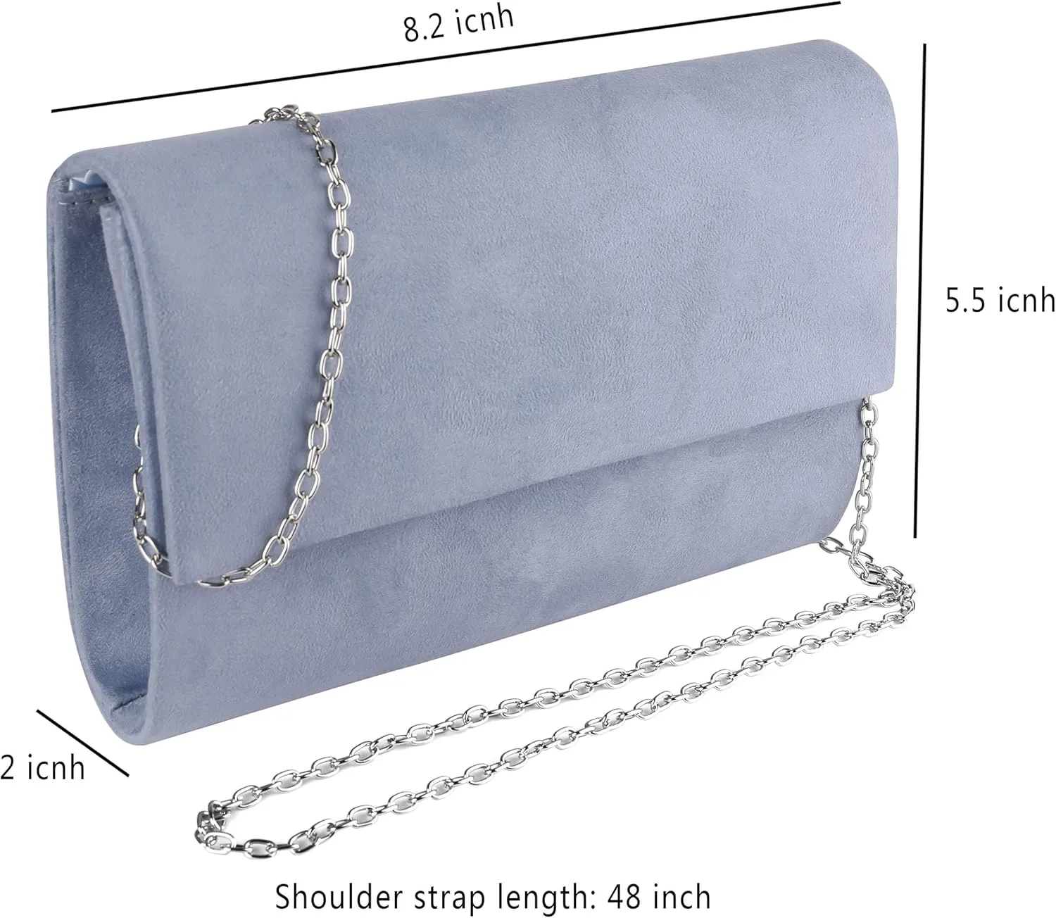 Womens Evening Bag Cocktail Party Wristlet Clutch Sling Purse for Mobile Phone, Make-Up Kits, Cosmetics, Accessories, Earbuds