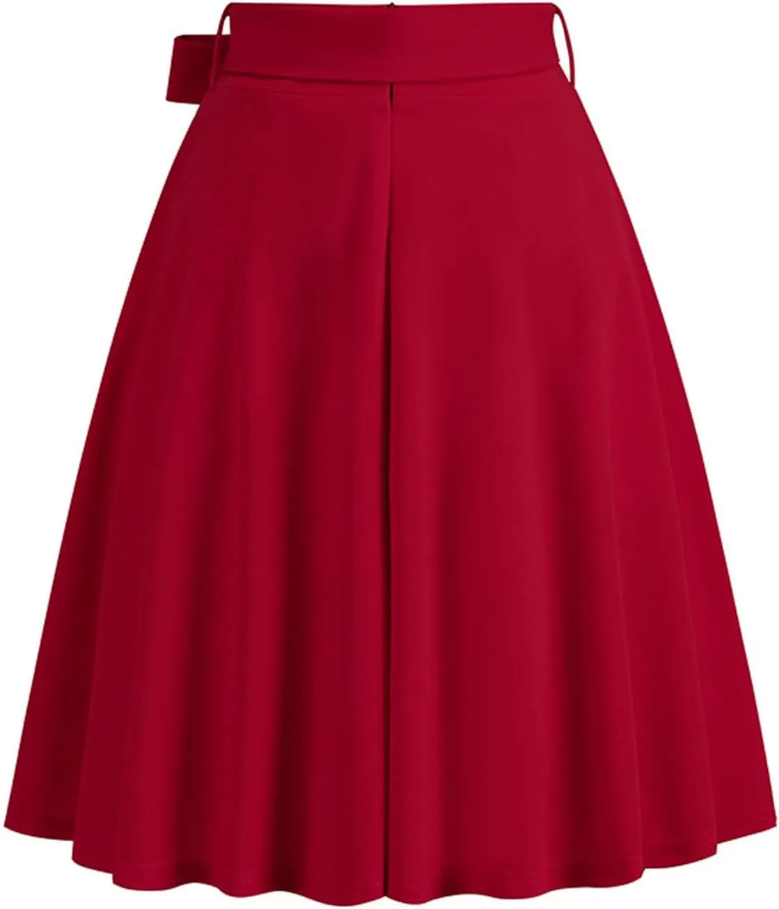 Women's High Waist A-Line Midi Skirt 2024 Fashion Pleated Flared Flowy Knee Length Skirt for Tennis Golf Business