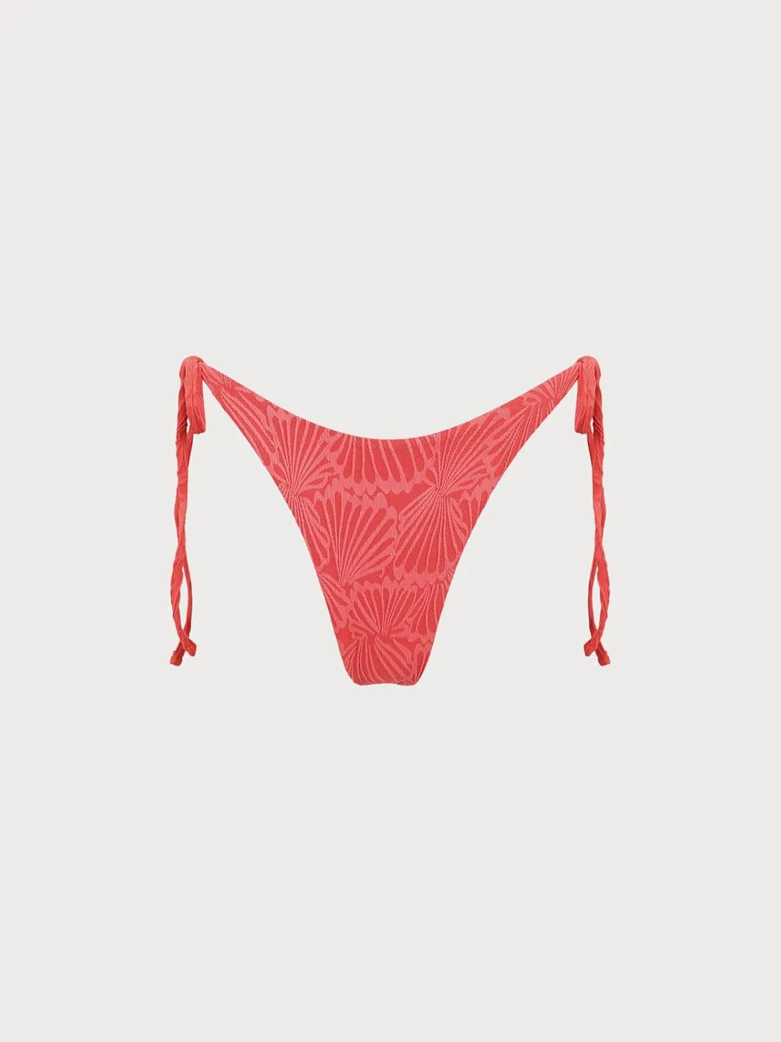 Women's Ribbed Tie Reversible Bikini Bottom Adjustable Hipster Full & High Cut Swimsuit