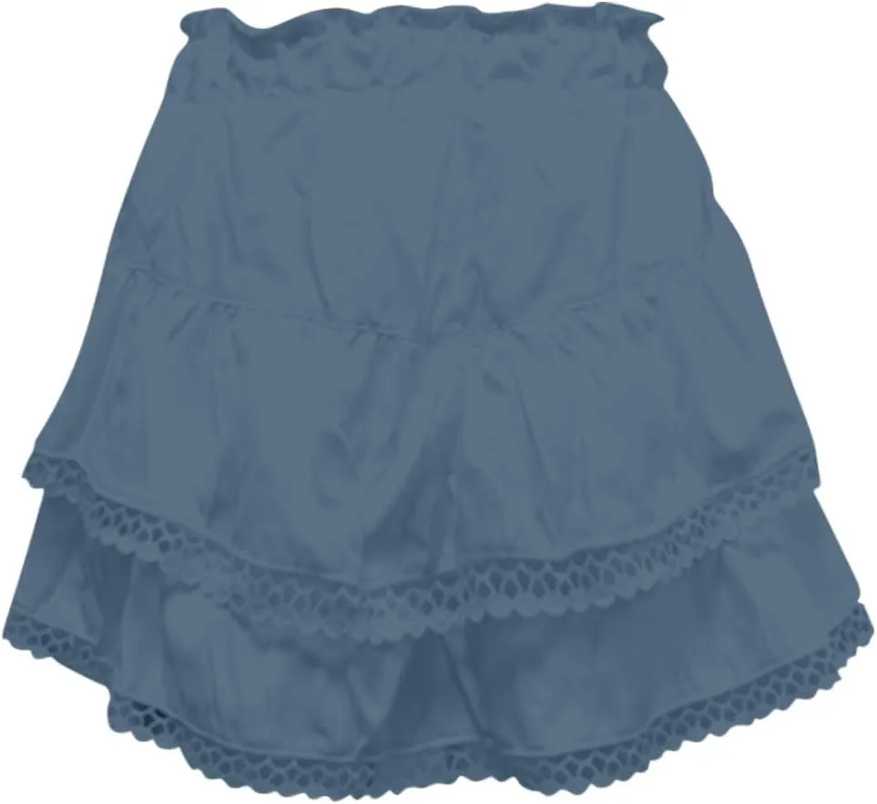 Women's Skater Skirt 2025 Basic Pleated High Waisted Ruffles Flared Cute Mini Skirts, S-2XL