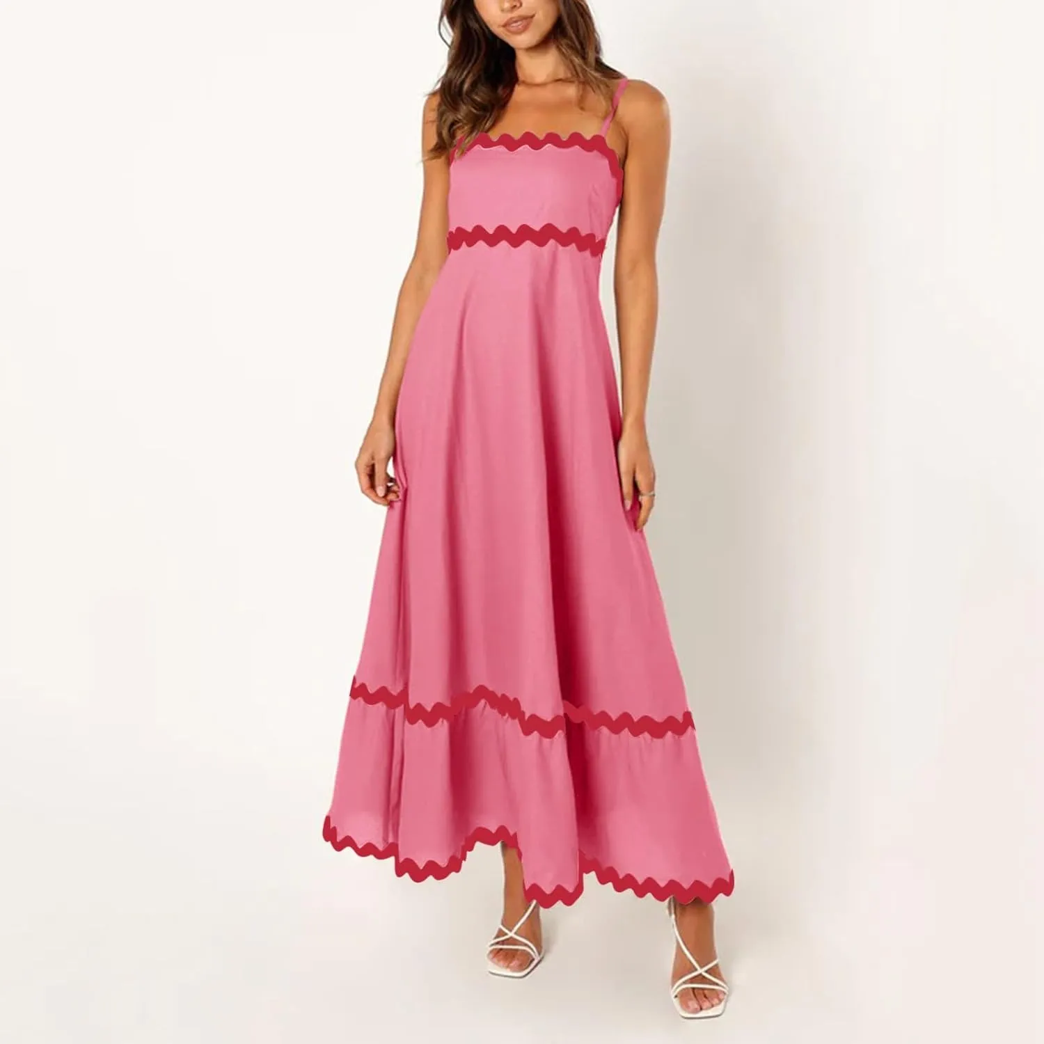 Womens Tube Top Summer Sun Dresses Trendy Camisole Ladies Sexy Beach Solid 2025 Modest Casual Spring Club Vacation