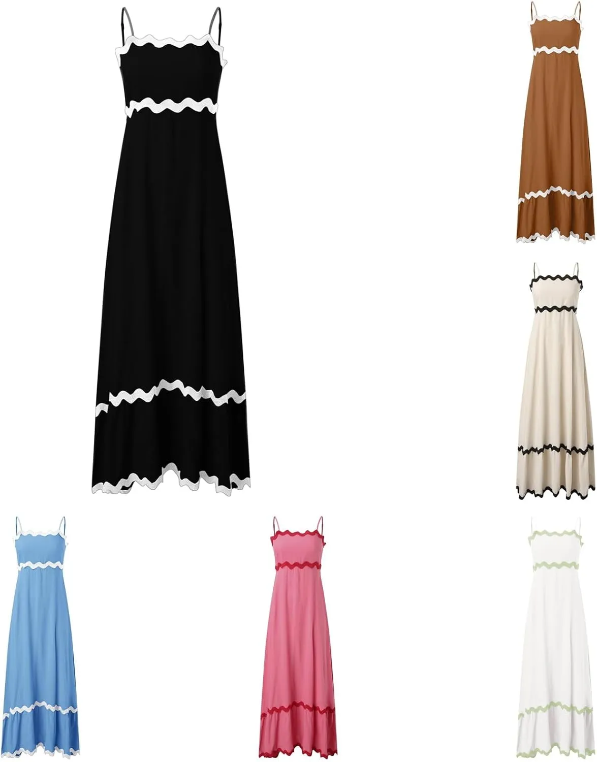 Womens Tube Top Summer Sun Dresses Trendy Camisole Ladies Sexy Beach Solid 2025 Modest Casual Spring Club Vacation