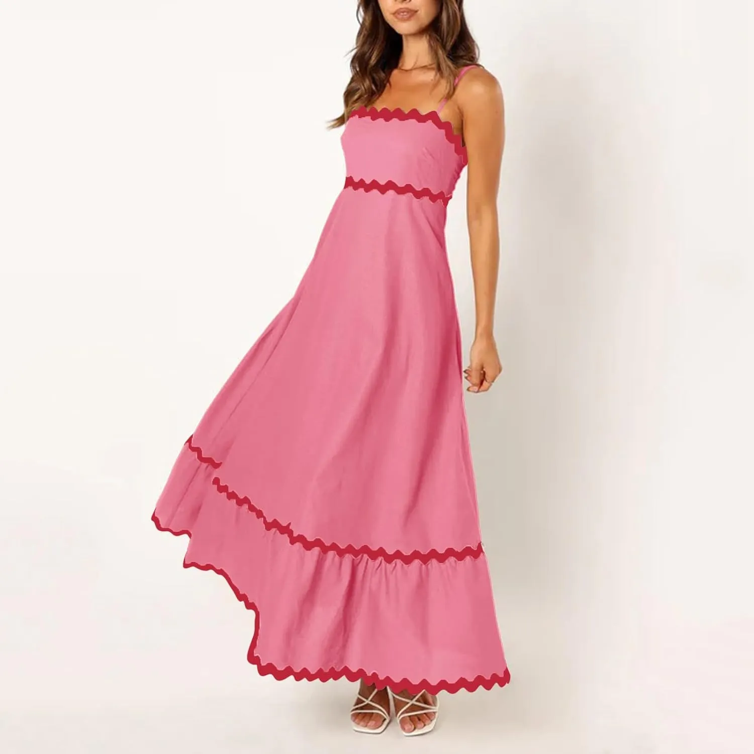 Womens Tube Top Summer Sun Dresses Trendy Camisole Ladies Sexy Beach Solid 2025 Modest Casual Spring Club Vacation