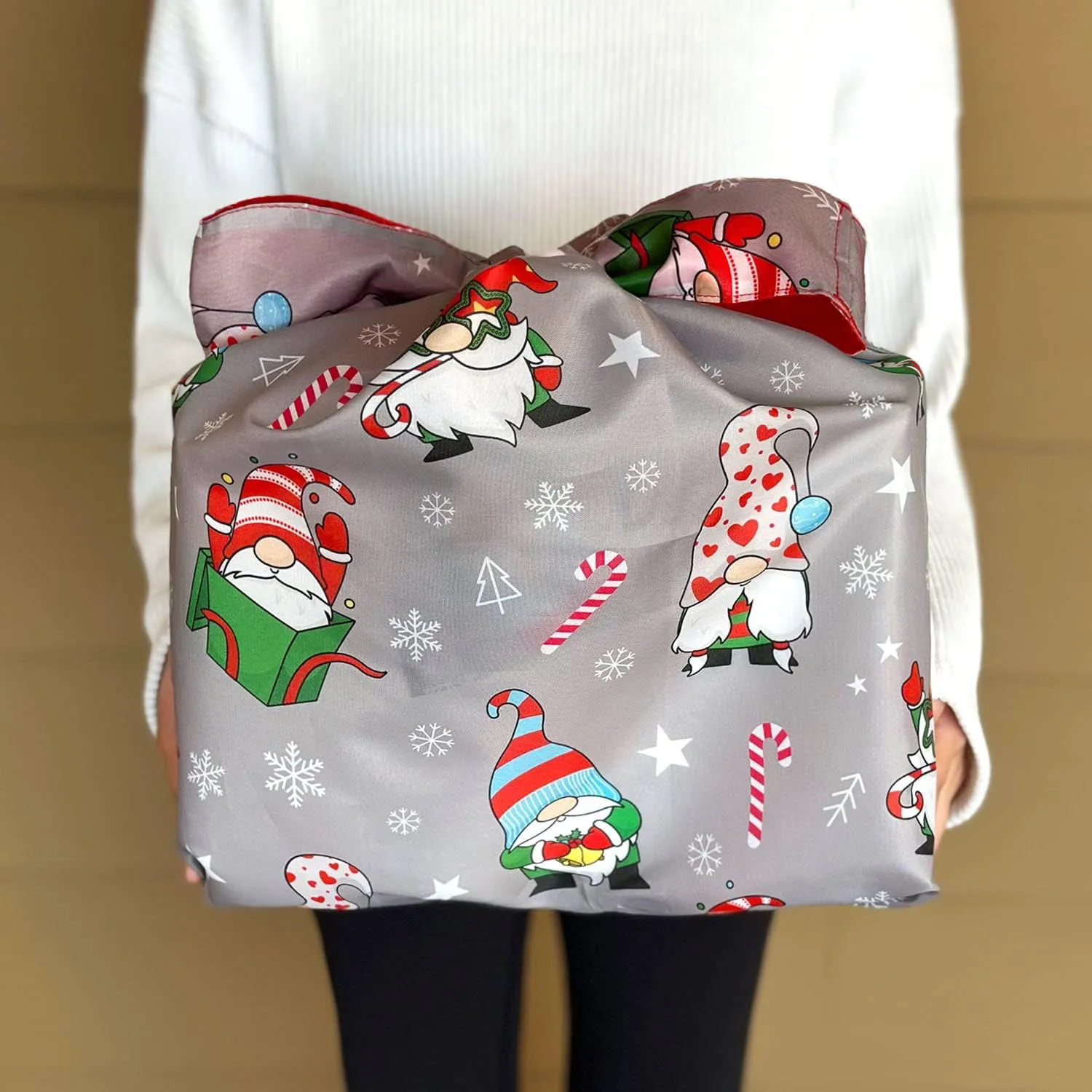 Wrapables Christmas Holiday AllyBag Collection Reusable Shopping Bag